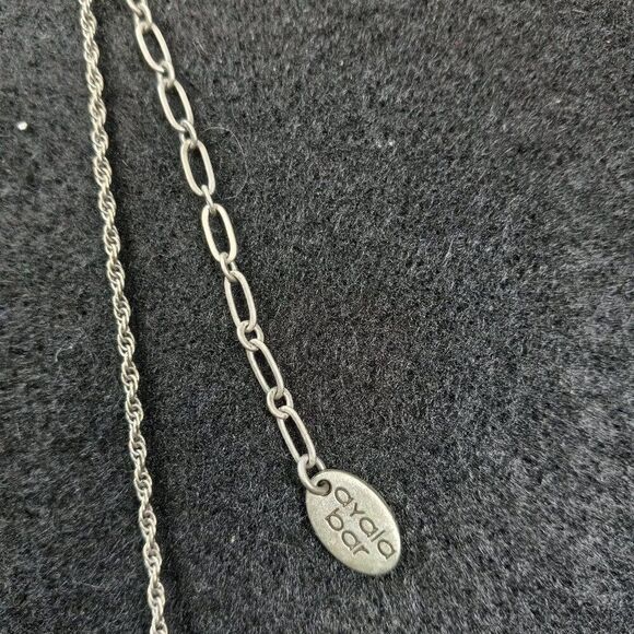 Ayala Bar Signed Handcrafted Double 4 leaf clover Statement  Necklace - Picture 6 of 8